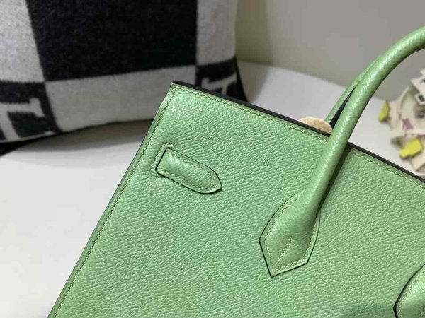 Hermès Birkin 25 Epsom 3I Avocado Green x Gold Hardware