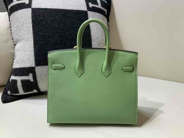 Hermès Birkin 25 Epsom 3I Avocado Green x Gold Hardware