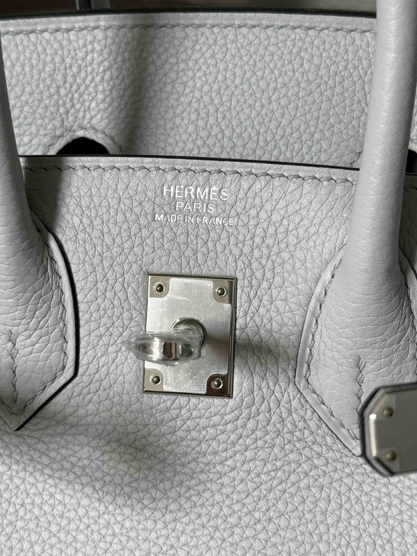 Hermès Birkin 25 Blue Pale Togo x Palladium Hardware
