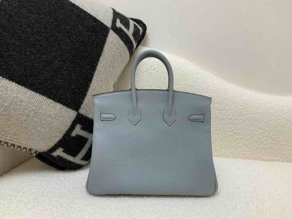 Hermès Birkin 25 Togo Ciel x Palladium Hardware