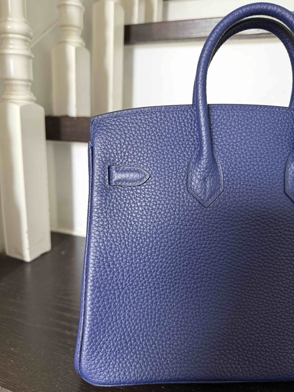 Hermès Birkin 25 Togo Bleu Nuit x Palladium Hardware