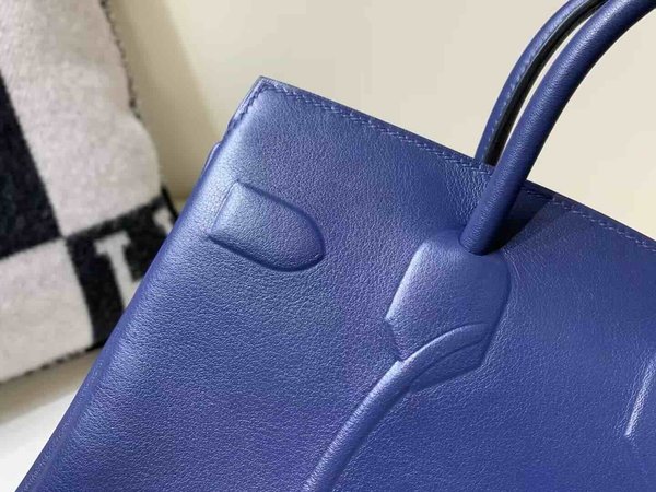 Hermès Birkin Shadow 25 Swift Bleu Marine