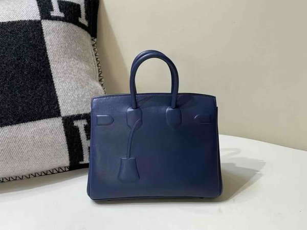 Hermès Birkin Shadow 25 Swift Bleu Marine
