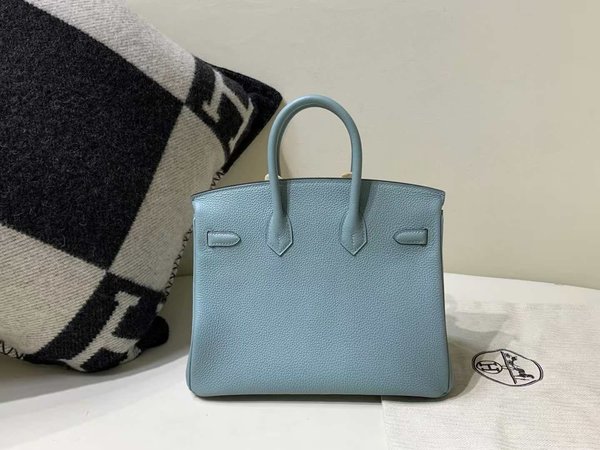 Hermès Birkin 25 Togo Blue Lin x Gold Hardware