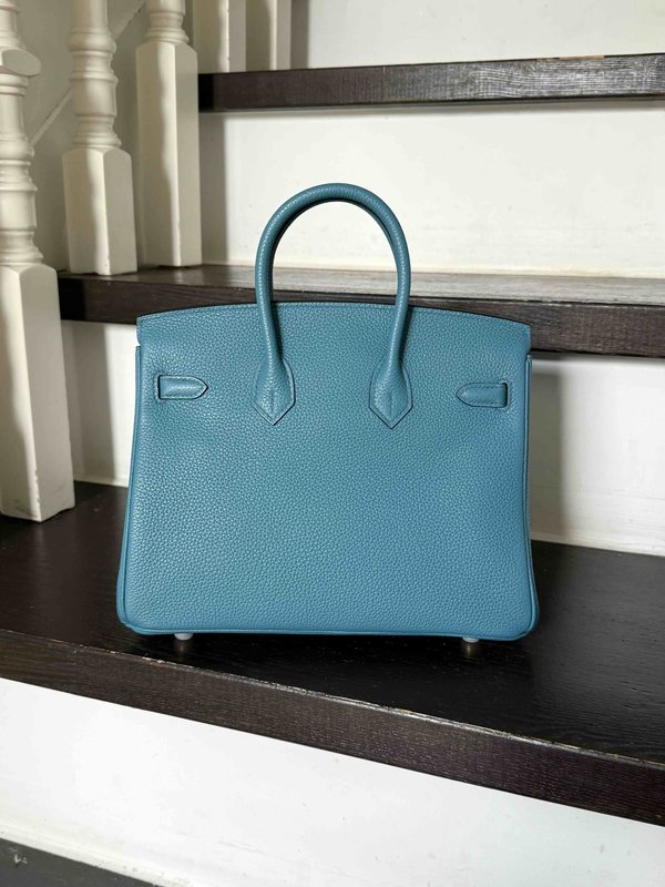 Hermès Birkin25 Togo Blue Cpbalt x Gold Hardware
