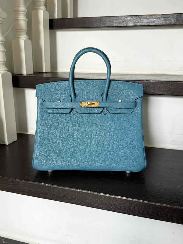 Hermès Birkin25 Togo Blue Cpbalt x Gold Hardware