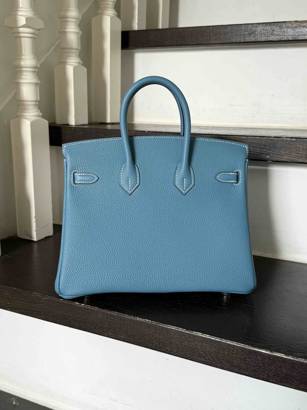 Hermès Birkin25 Togo Blue jean x Palladium Hardware