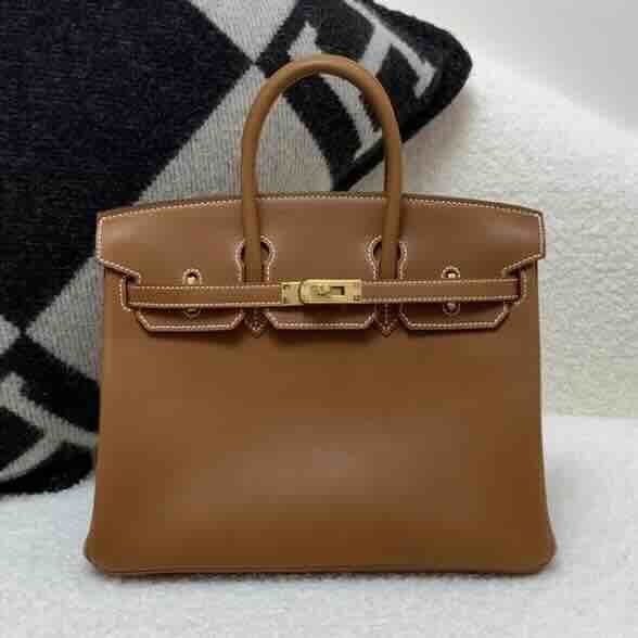Hermès Birkin 25 Barenia Natural x Gold Hardware