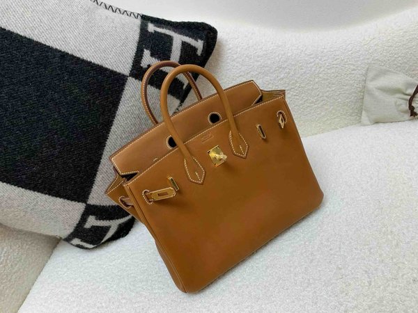 Hermès Birkin 25 Barenia Natural x Gold Hardware