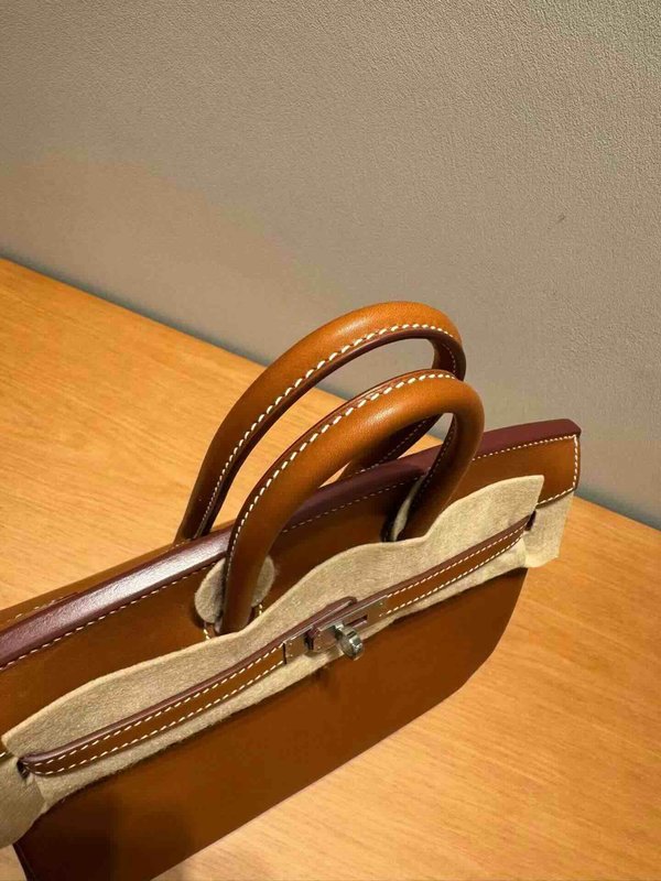 Hermès Birkin 25 Barenia Gold x Palladium Hardware