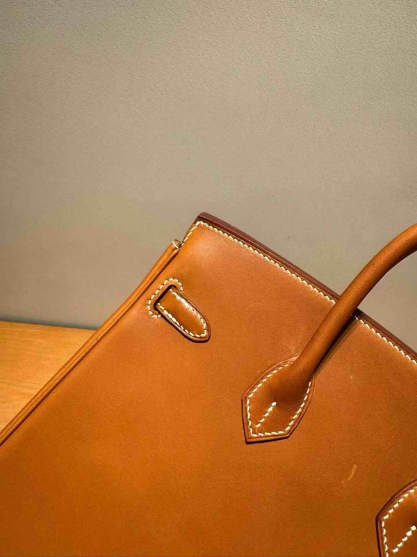 Hermès Birkin 25 Barenia Gold x Palladium Hardware