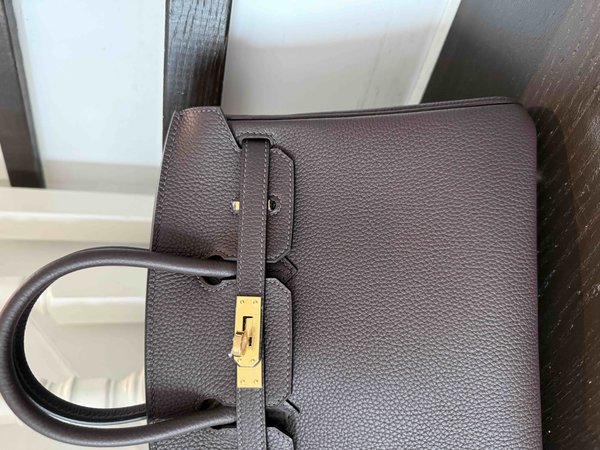 Hermès Birkin25 Togo Chocolat x Gold Harware
