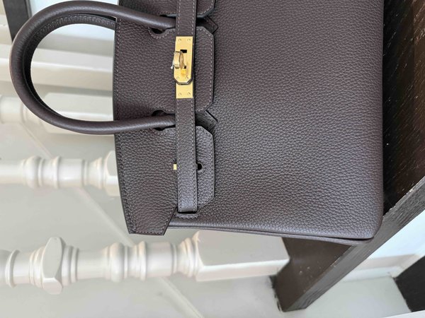 Hermès Birkin25 Togo Chocolat x Gold Harware