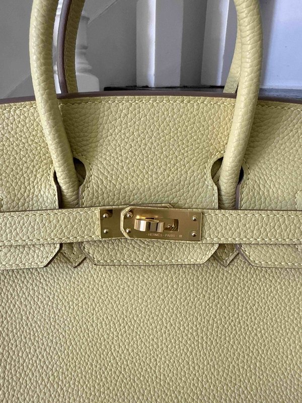 Hermès Birkin25 Togo Jaune Poussin x Gold Harware