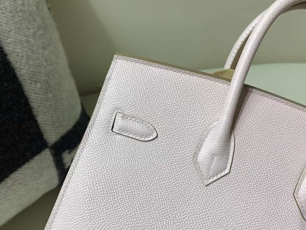 Hermès Birkin 25 Epsom Mauve Pale x Palladium Hardware