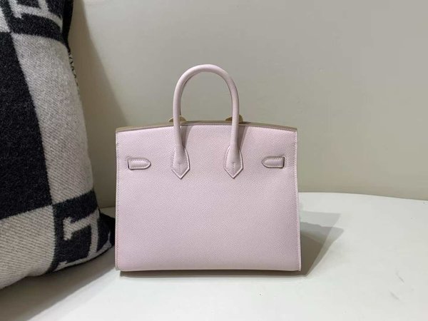 Hermès Birkin 25 Epsom Mauve Pale x Palladium Hardware