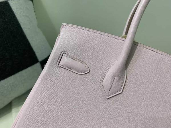 Hermès Birkin 25 Evercolor Mauve Pale x Gold Hardware(HCP)