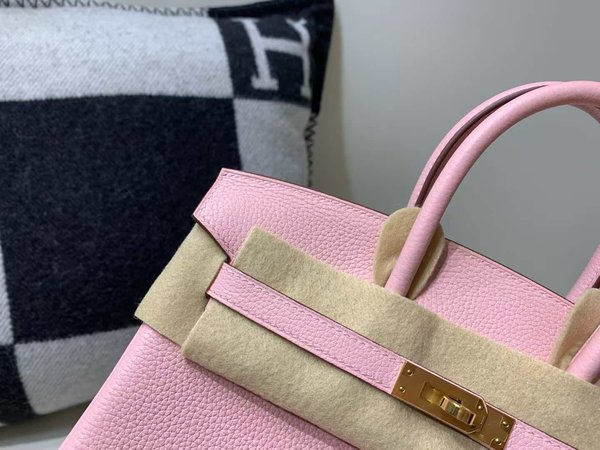 Hermès Birkin 25 Togo Rose Sakura x Gold Hardware