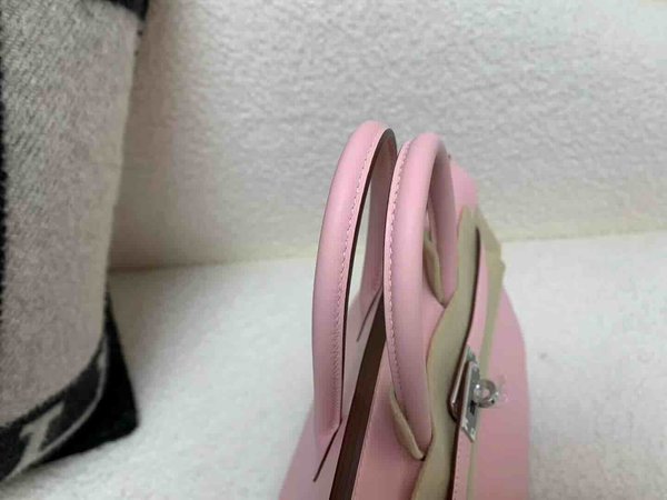 Hermès Birkin 25 Swift Rose Sakura x Palladium Hardware