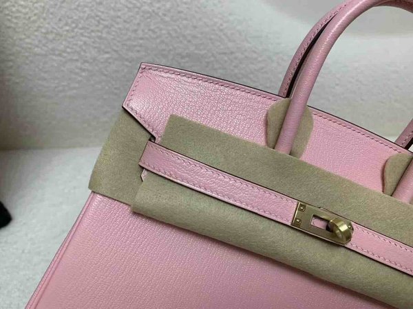 Hermès Birkin 25 Chevre Rose Sakura & Rose Mexico x Gold Hardware