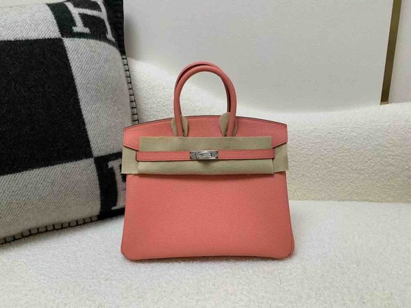 Hermès Birkin 25 Togo Crevette x Palladium Hardware