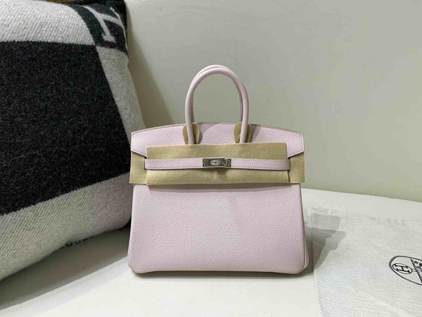 Hermès Birkin 25 Togo Rose Darling x Palladium Hardware