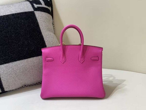 Hermès Birkin 25 Togo Rose Pourpre x Gold Hardware