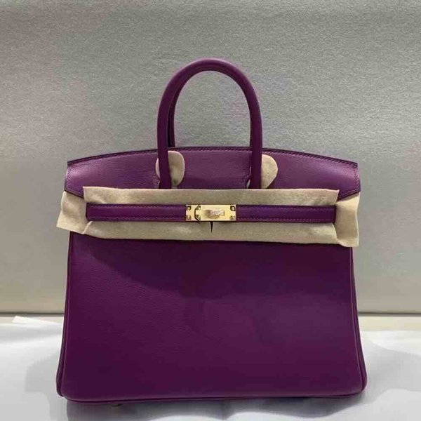 Hermès Birkin 25 Swift Anemone x Gold Hardware