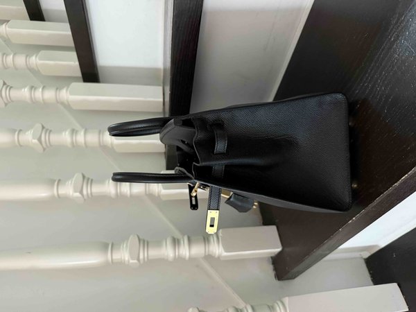 Hermès Birkin 25 Epsom Sellier Noir x Gold Hardware