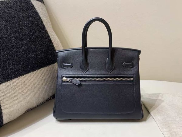 Hermès Birkin 25 Cargo Rock in Noir Swift x Palladium Hardware