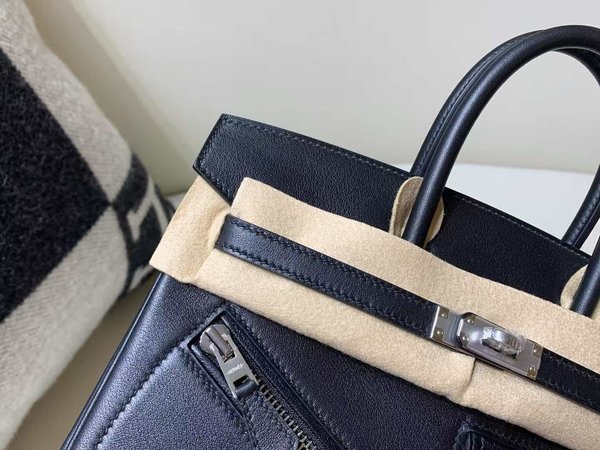 Hermès Birkin 25 Cargo Rock in Noir Swift x Palladium Hardware