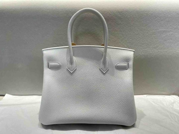 Hermès Birkin30 Togo White x Gold Hardware