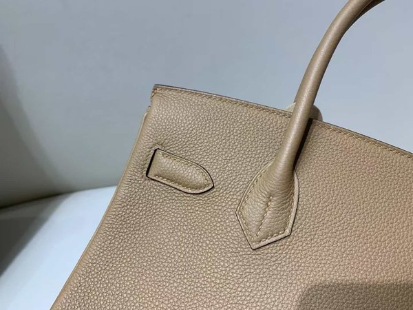 Hermès Birkin 30 Togo Chai x Palladium Hardware