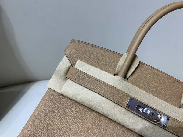 Hermès Birkin 30 Togo Chai x Palladium Hardware