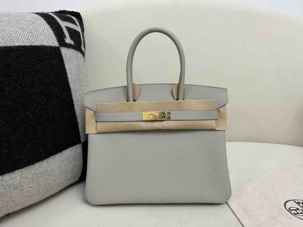 Hermès Birkin30 Togo Gris Perle x Gold Hardware