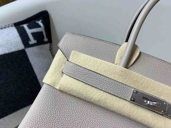 Hermès Birkin 30 Togo Gris Tourterelle x Palladium Hardware