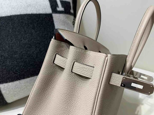 Hermès Birkin 30 Togo Gris Tourterelle x Palladium Hardware