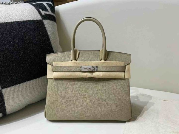 Hermès Birkin30 Togo Gris Tourterelle x Palladium Hardware