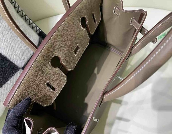 Hermès Birkin30 Togo Etoupe x Palladium Hardware