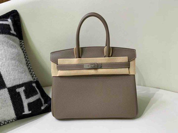 Hermès Birkin30 Togo Etoupe x Palladium Hardware