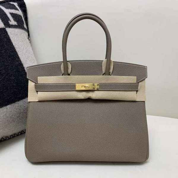 Hermès Birkin 30 Togo Etoupe x Gold Hardware