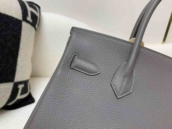 Hermès Birkin 30 Togo Etain x Palladium Hardware