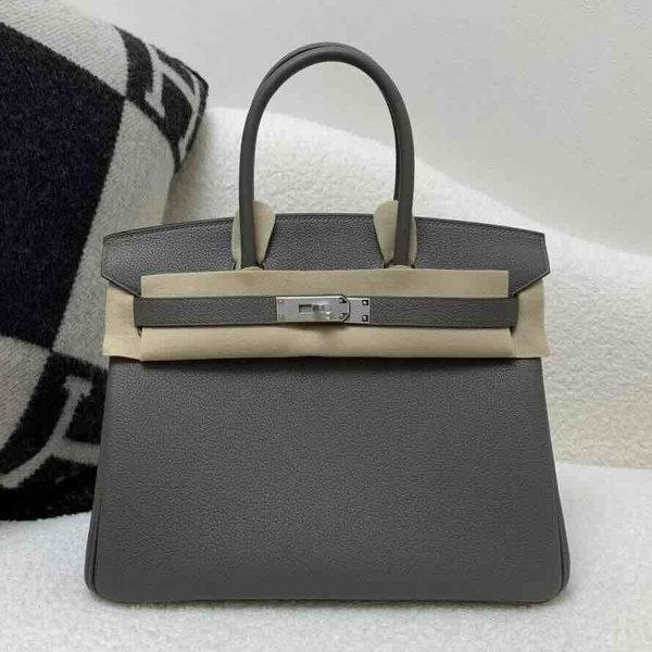 Hermès Birkin 30 Togo Etain x Palladium Hardware