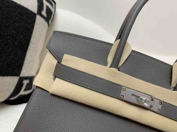Hermès Birkin 30 Togo Etain x Palladium Hardware