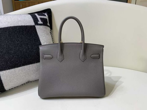 Hermès Birkin 30 Togo Etain x Gold Hardware