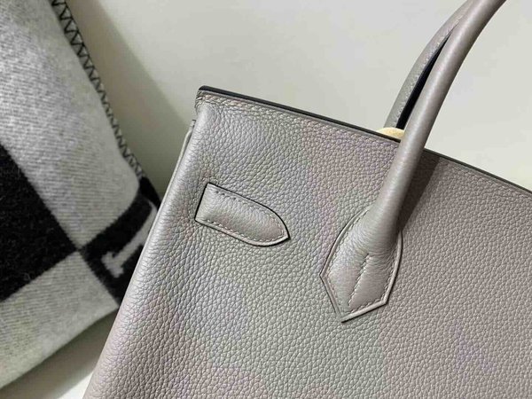 Hermès Birkin30 Togo Gris Asphalt x Gold Hardware