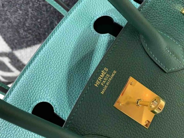 Hermès Birkin30 Togo Malachite x Gold Hardware