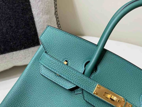 Hermès Birkin30 Togo Malachite x Gold Hardware