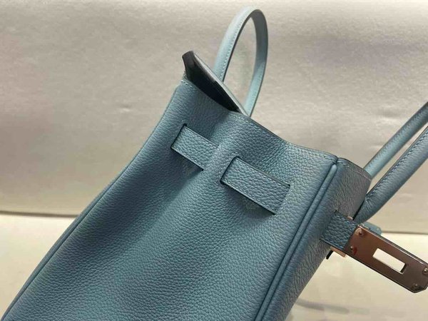 Hermès Birkin30 Togo Bleu Brume x Rose Gold Hardware