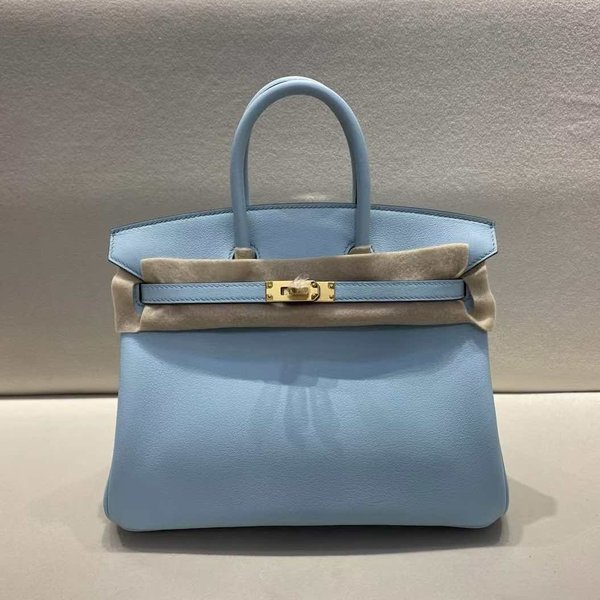 Hermès Birkin 30 Swift Bleu De Nord x Gold Hardware